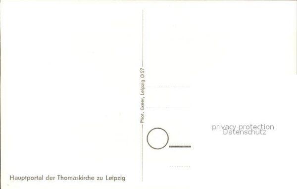 Leipzig Hauptportal der Thomaskirche – Bild 2