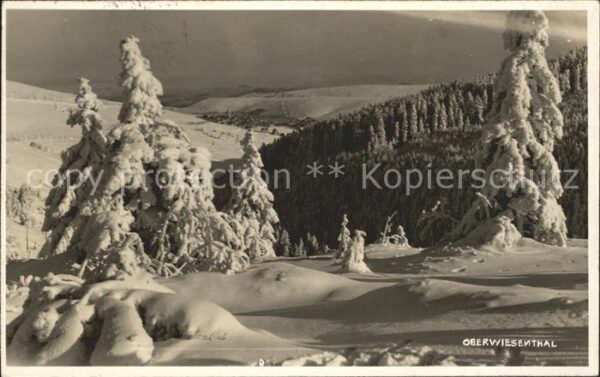 Oberwiesenthal Erzgebirge Winterpanorama
