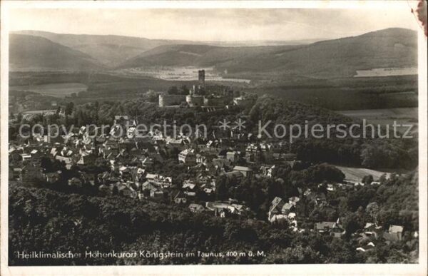 Koenigstein Taunus Panorama Heilklimatischer Höhenkurort B
