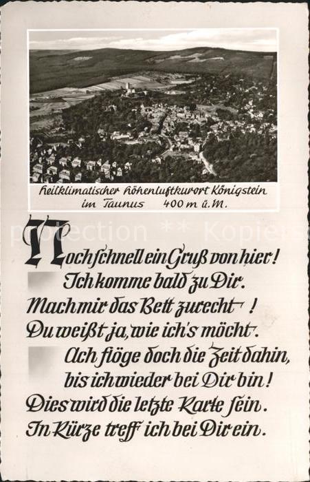 Koenigstein Taunus Panorama Höhenluftkurort Gedicht