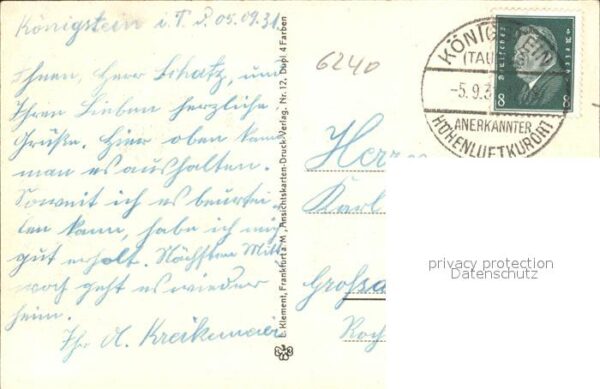 Koenigstein Taunus RKV Taunusheim Höhenluftkurort – Bild 2