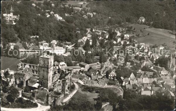 Koenigstein Taunus Burgruine Kurhaus Fliegeraufnahme