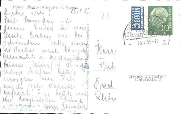 Koenigstein Taunus Ansicht mit Burgruine – Bild 2