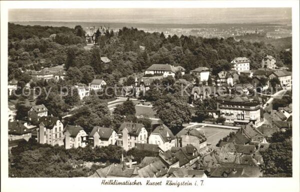 Koenigstein Taunus Blick über die Stadt