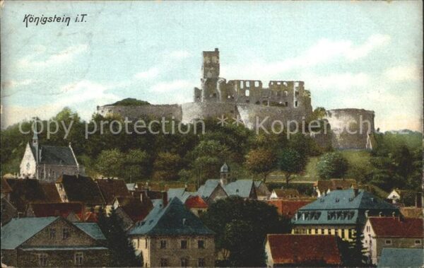 Koenigstein Taunus Ansicht mit Burgruine