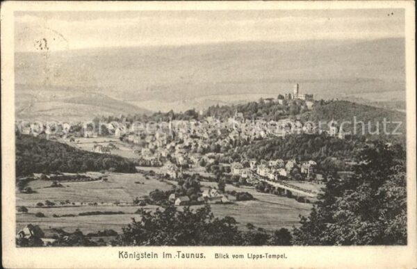 Koenigstein Taunus Panorama Blick vom Lipps Tempel