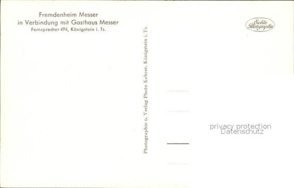 Koenigstein Taunus Fremdenheim Messer Gasthaus Burgruine – Bild 2