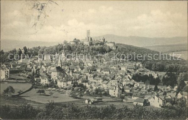 Koenigstein Taunus Panorama mit Burgruine