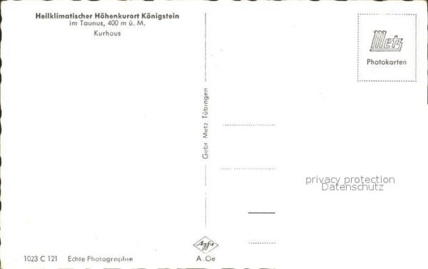 Koenigstein Taunus Kurhaus Heilklimatischer Höhenkurort – Bild 2