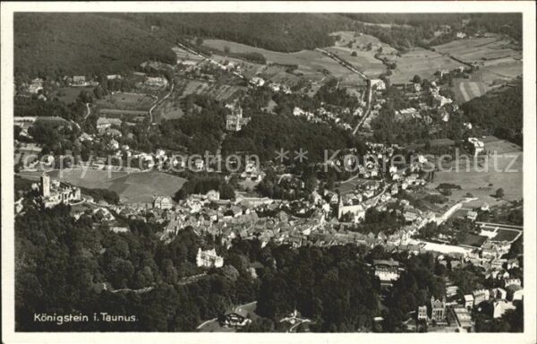 Koenigstein Taunus Fliegeraufnahme