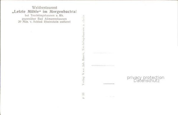 Trechtingshausen Waldrestaurant Letzte Mühle im Morgenba – Bild 2