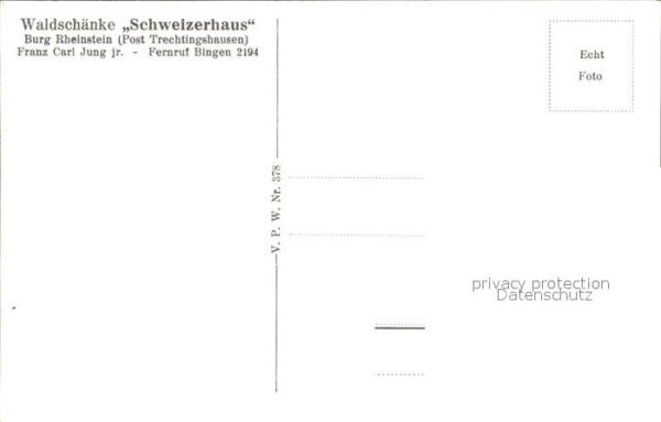 Trechtingshausen Waldschänke Schweizerhaus – Bild 2