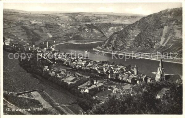 Oberwesel Rhein Ortsblick