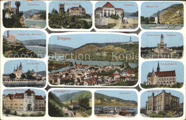 Bingen Rhein Rheinstein Burg Klopp Festhalle Mäusetu