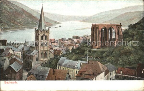Bacharach Rhein Kirche St Peter mit Werner Kapelle