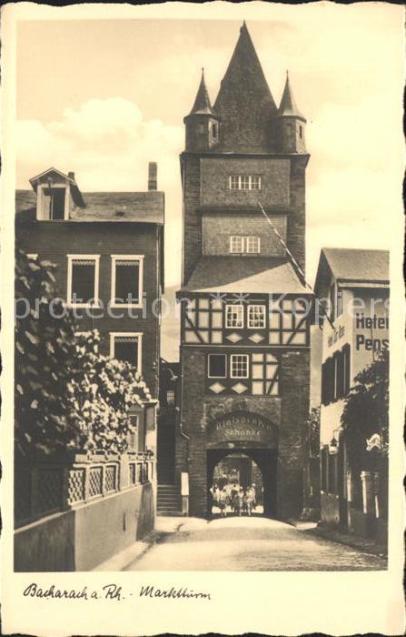 Bacharach Rhein Marktturm
