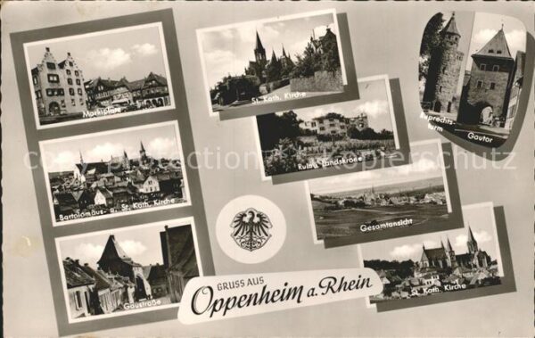Oppenheim Marktplatz St Kath Kirche Gautor Bartho