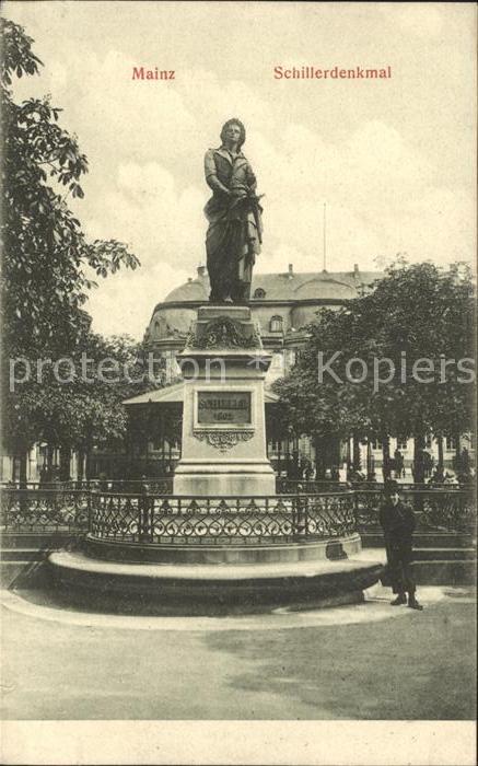 Mainz Rhein Schillerdenkmal