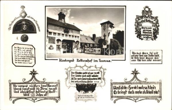 Koenigstein Taunus Klostergut Rettershof mit Reitschule un