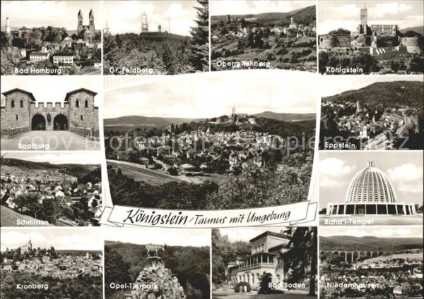 Koenigstein Taunus mit Bad Homburg Gr Feldberg Oberreifenb