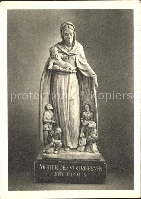 Koenigstein Taunus Figur Mutter der Vertriebenen Baustein