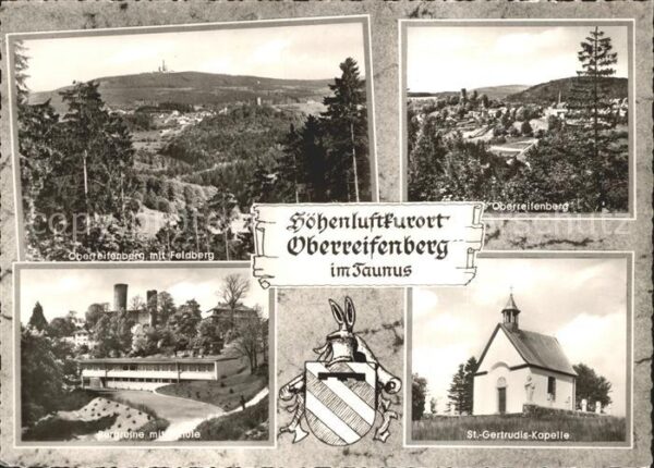 Oberreifenberg mit Feldberg Burgruine mit Schule St Ge