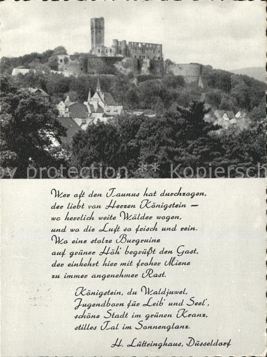 Koenigstein Taunus Burgruine