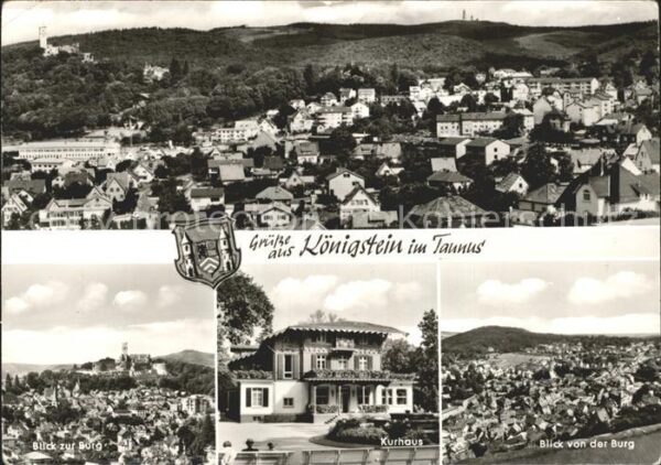 Koenigstein Taunus Panorama Burgblick Kurhaus Blick von de