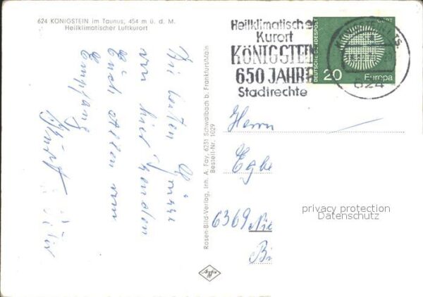 Koenigstein Taunus Panorama Burgblick Kurhaus Blick von de – Bild 2