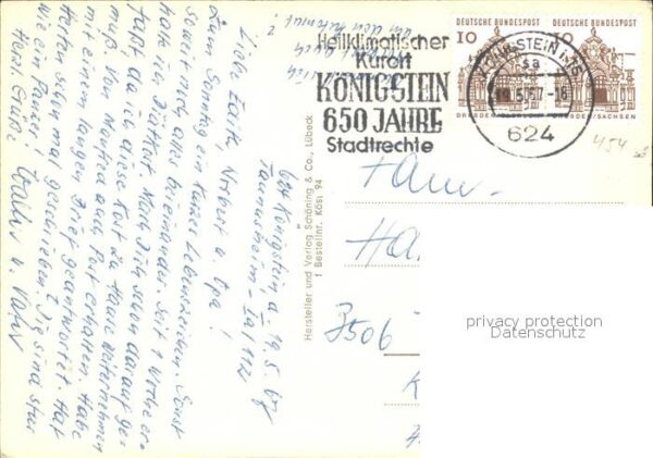 Koenigstein Taunus Gesamtansicht Ruine Eisenbahnerheim Kur – Bild 2