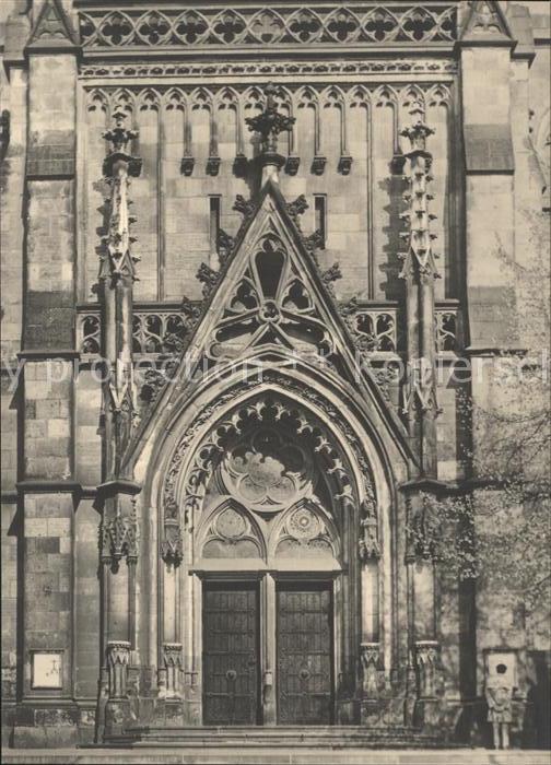 Leipzig Thomaskirche Neugotisches Hauptportal