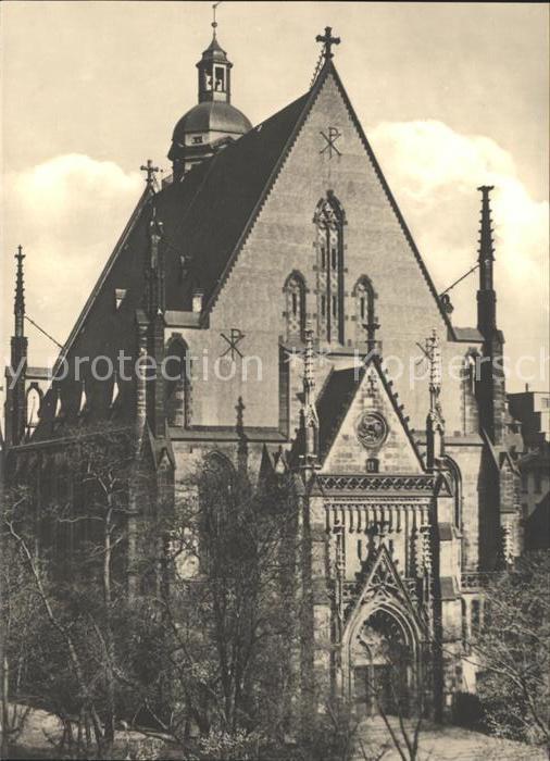Leipzig Thomaskirche mit neugotischer Fassade