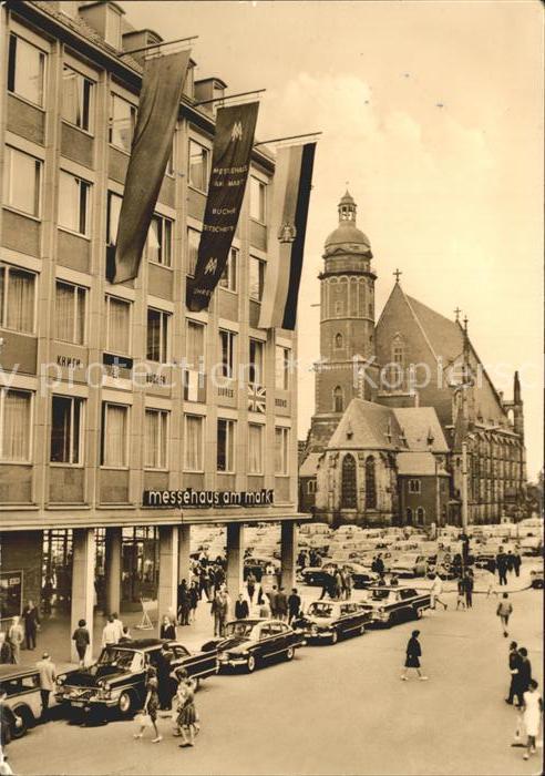 Leipzig Messehaus Markt und Thomaskirche