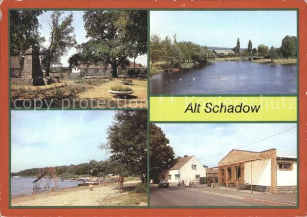 Schadow Dorfplatz Spree Campingplatz Konsum Kau