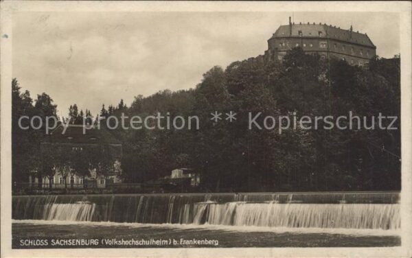 Frankenberg Sachsen Schloss Sachsenburg Wehr
