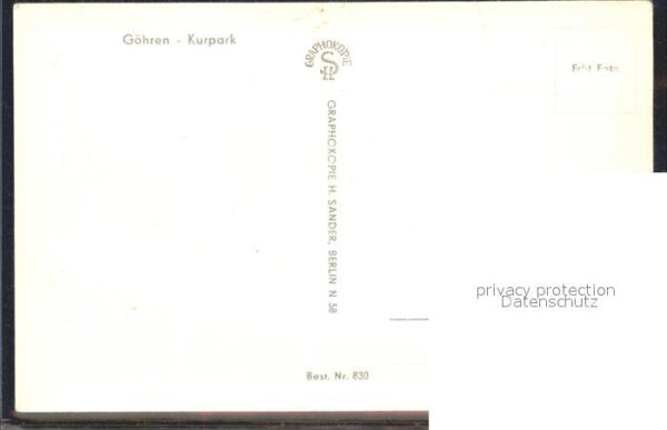 Goehren Ruegen Kurpark – Bild 2