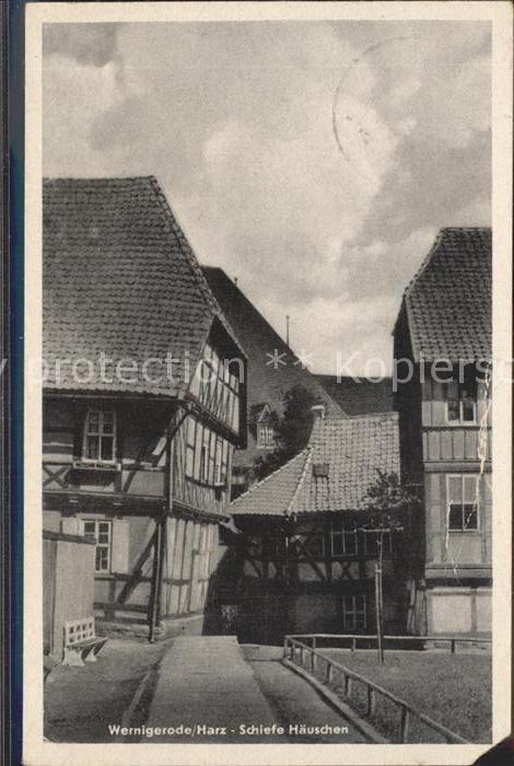 Wernigerode Harz Schiefe Häuschen