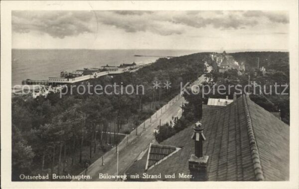 Brunshaupten Bülowweg mit Strand und Meer