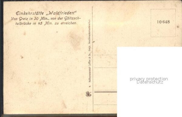 Greiz Thueringen Einkehrstätte Waldfrieden Göltzschtal – Bild 2
