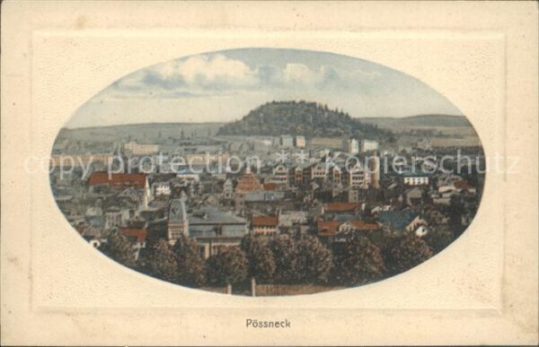 Poessneck Blick über die Stadt