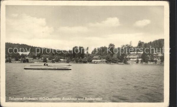 Kriebstein Talsperre HO Gaststätte Bootshaus und B