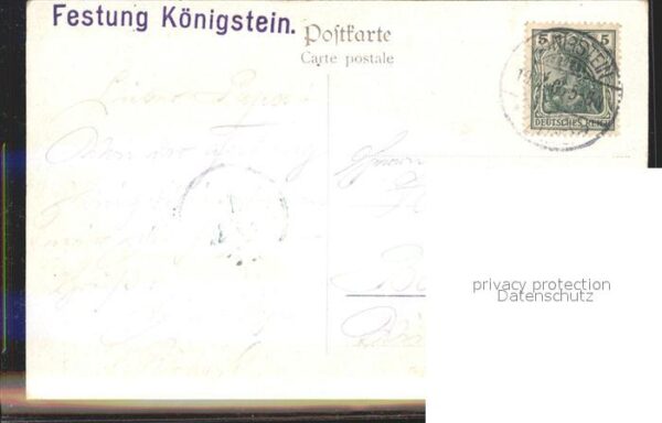 Koenigstein Saechsische Schweiz Das Pagenbett auf dem Königstein Festun – Bild 2