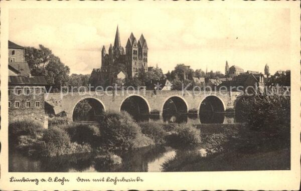 Limburg Lahn Dom und Lahnbrücke