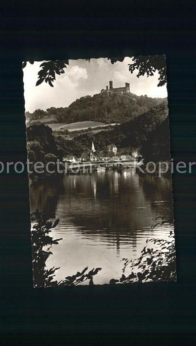 Balduinstein Partie an der Lahn Schloss Schaumburg