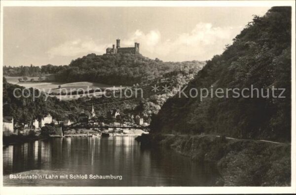 Balduinstein Partie an der Lahn Schloss Schaumburg