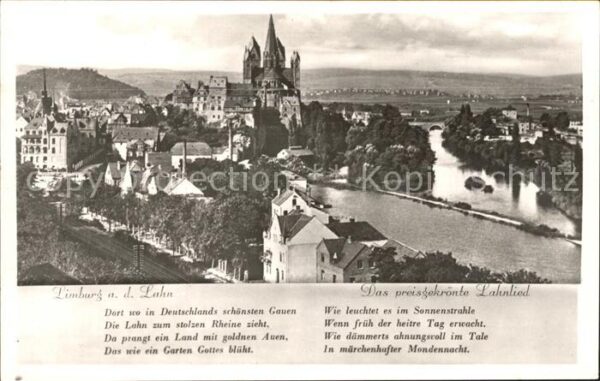Limburg Lahn Stadtbild mit Dom Lahnlied