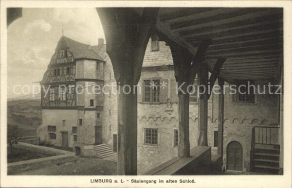 Limburg Lahn Säulengang im alten Schloss