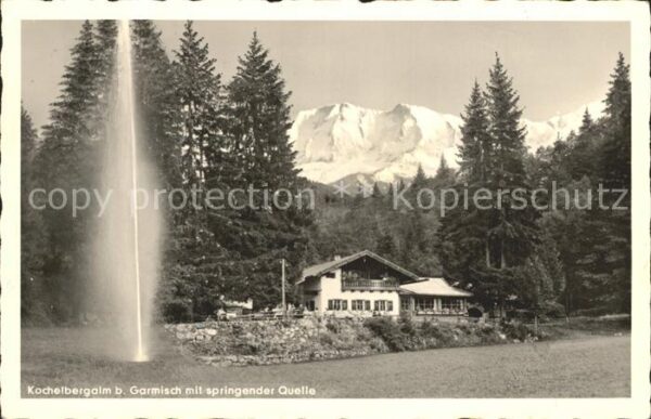 Garmisch-Partenkirchen Kochelbergalm Springquelle Alpenblick