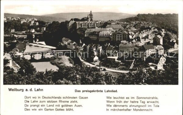 Weilburg Stadtbild mit Schloss Lahnbrücke