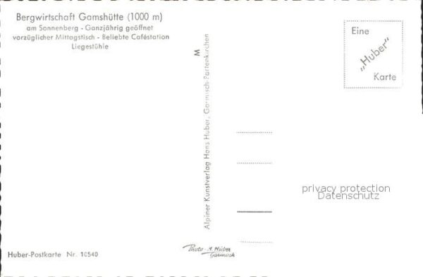 Garmisch-Partenkirchen Bergwirtschaft Gamshütte gegen Zugspitz – Bild 2